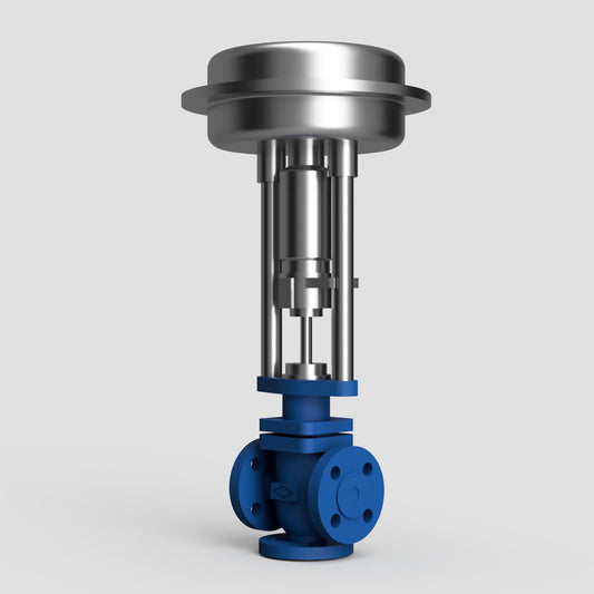 ARI-STEVI Smart 450/451 3-Way Control Valve - Pneumatic Actuator (Diverting Valve) - Steam Valves