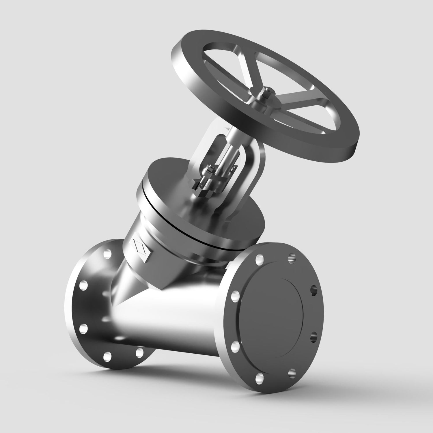 ARI-STOBU Isolation Globe Valve Y Pattern Stainless Steel (PN16/25/40) - Steam Valves