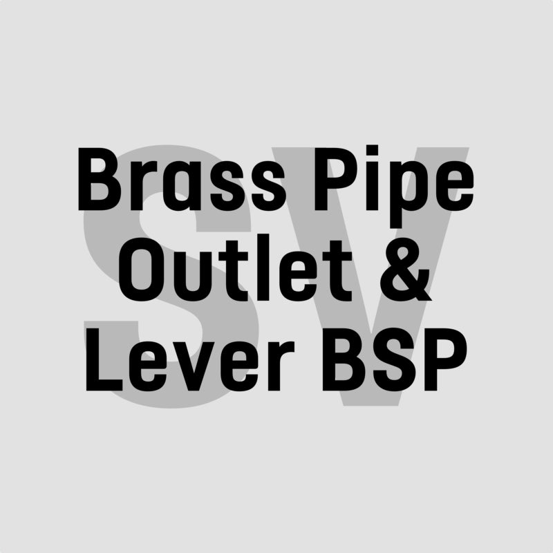 Brass Pipe Outlet & Lever BSP