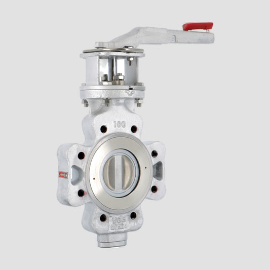 Carbon Steel Double Offset Butterfly Valve Lugged - Lever Operated