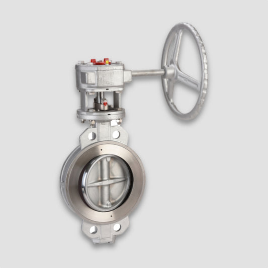 Carbon Steel Double Offset Fire Safe Butterfly Valve - Gearbox Operated