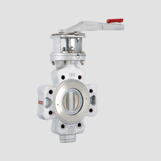 Carbon steel Double Offset Butterfly Valve Lugged - Lever Operated