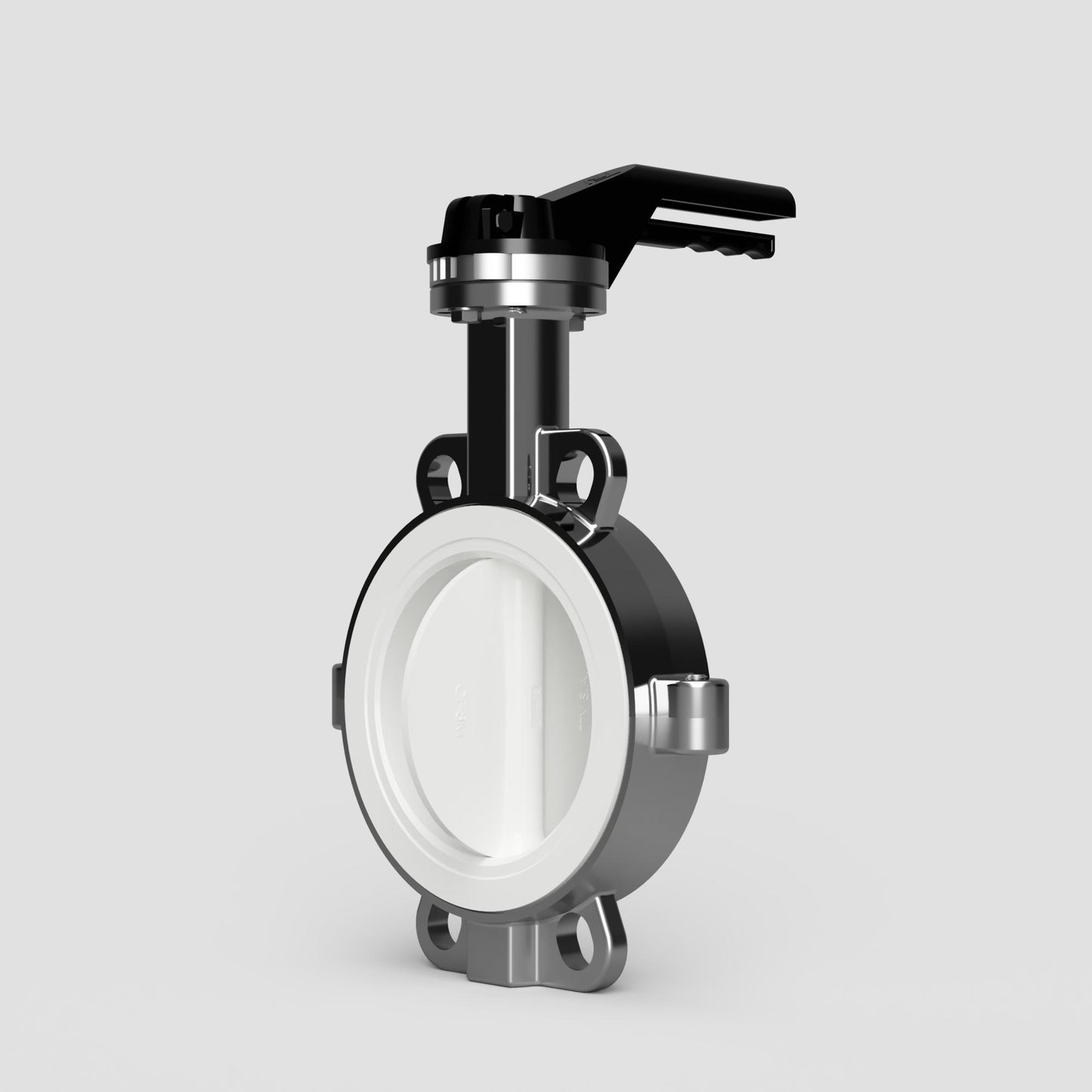 TTV PTFE Lined Wafer Butterfly Valve - Stainless Steel