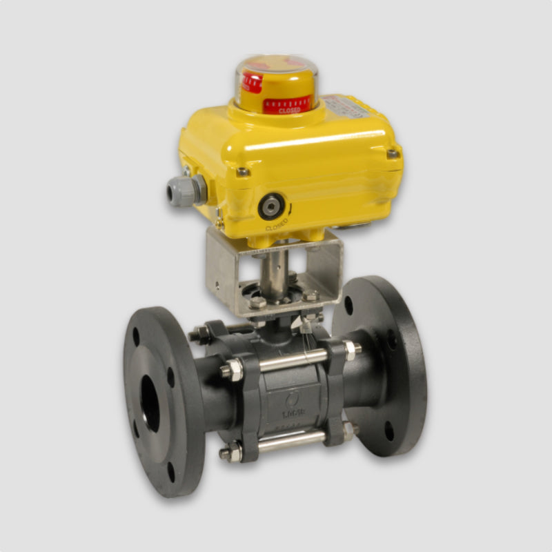 SA/NA Electric Actuated Carbon Steel 3 Piece Flanged Ball Valve