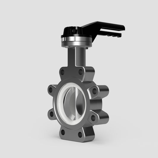 TTV PTFE Seat Lugged Stainless Steel Butterfly Valve