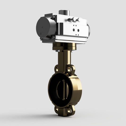 V-Tork Actuated Wafer Aluminium Bronze Butterfly Valve